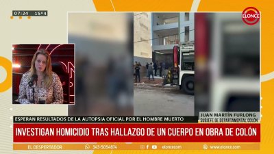 Investigan presunto homicidio tras hallar un cad&aacute;ver oculto en una obra